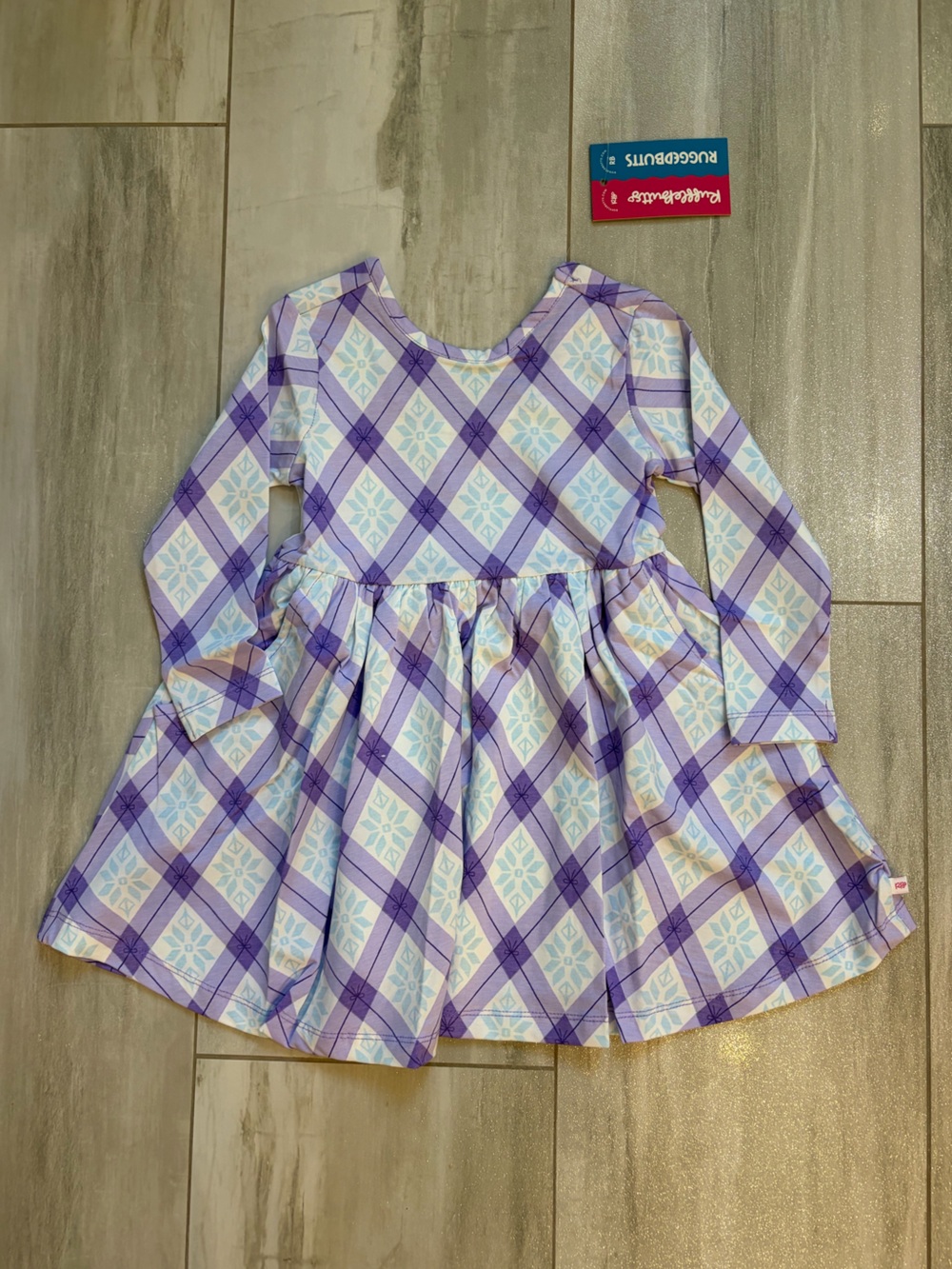 NWT RuffleButts Frozen Princess Elsa Enchanted Argyle Twirl Dress Girls 2T